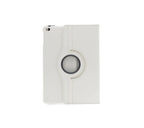 Apple iPad 9.7 (2017) en Apple iPad 9.7 (2018) Wit 360 graden draaibare hoes - Book Case Tablethoes Apple iPad 9.7 (2017) en Apple iPad 9.7 (2018) Wit 360 graden draaibare hoes - Book Case Tablethoes