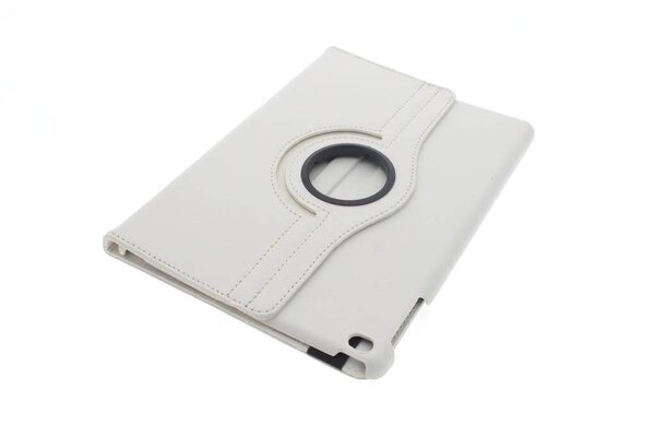 Apple iPad 9.7 (2017) en Apple iPad 9.7 (2018) Wit 360 graden draaibare hoes - Book Case Tablethoes Apple iPad 9.7 (2017) en Apple iPad 9.7 (2018) Wit 360 graden draaibare hoes - Book Case Tablethoes