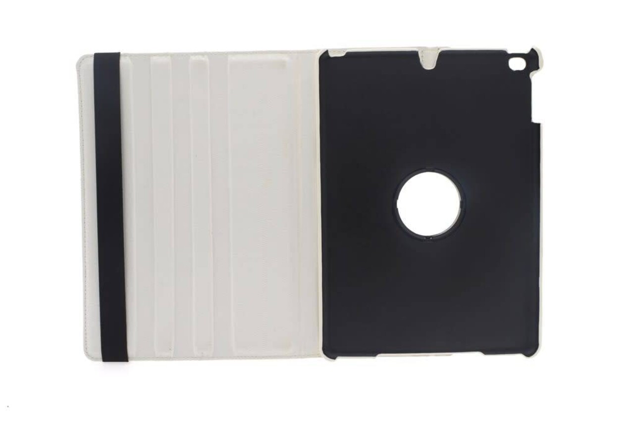 Apple iPad 9.7 (2017) en Apple iPad 9.7 (2018) Wit 360 graden draaibare hoes - Book Case Tablethoes Apple iPad 9.7 (2017) en Apple iPad 9.7 (2018) Wit 360 graden draaibare hoes - Book Case Tablethoes