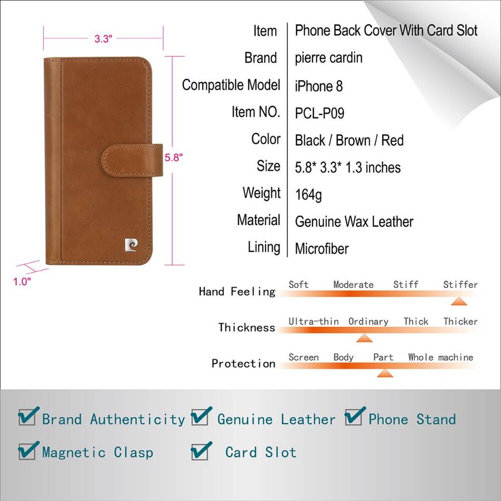 Pierre Cardin Pierre Cardin Book-Case für Apple iPhone X - Schwarz (8719273140543) Pierre Cardin Pierre Cardin Book-Case für Apple iPhone X - Schwarz (8719273140543)