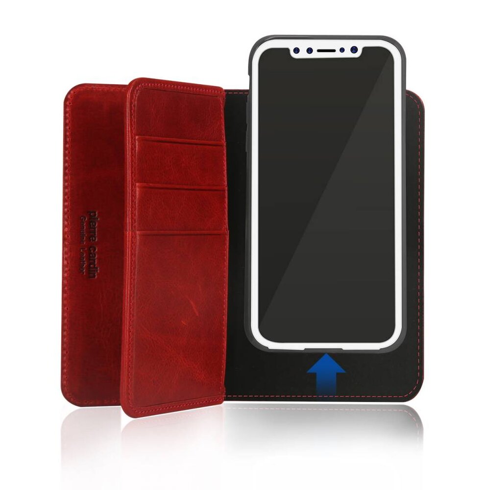 Pierre Cardin Pierre Cardin Book-Case für Apple iPhone X - Rot (8719273140550) Pierre Cardin Pierre Cardin Book-Case für Apple iPhone X - Rot (8719273140550)