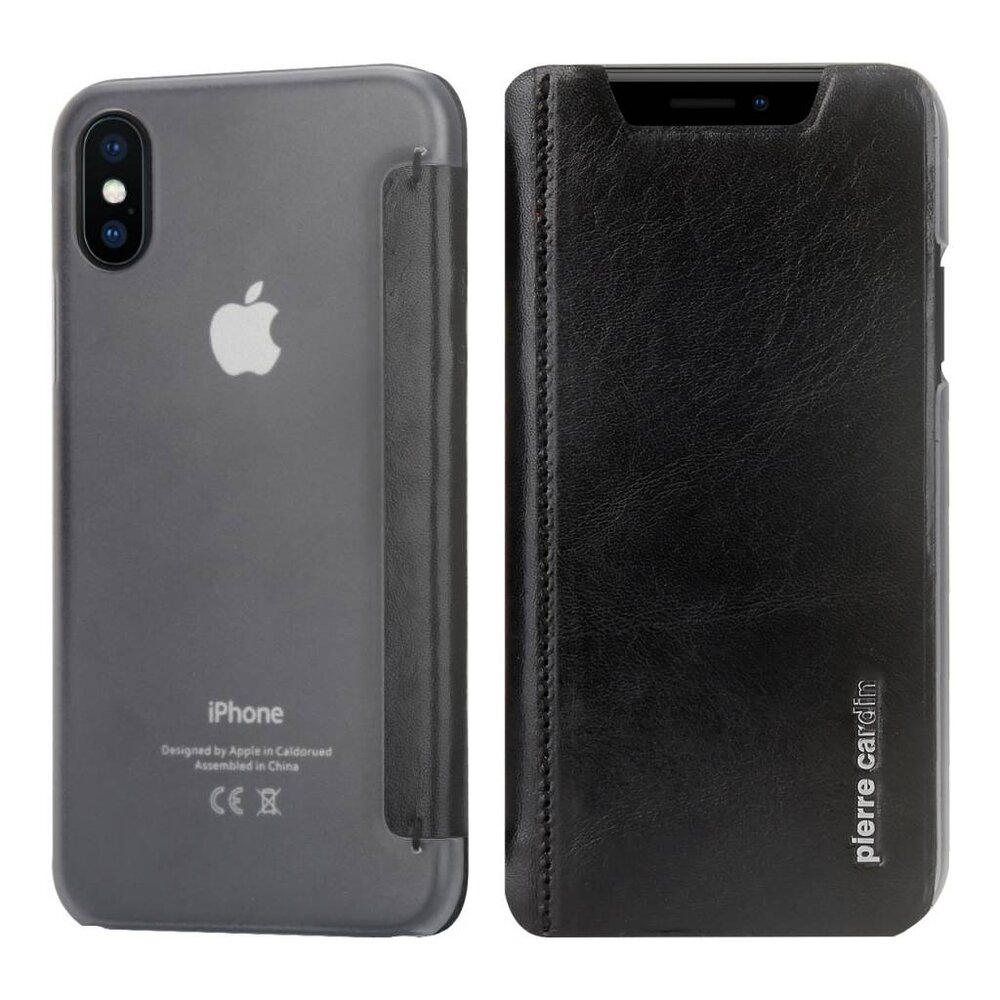 Pierre Cardin Pierre Cardin book case for Apple iPhone X - Black (8719273140789) Pierre Cardin Pierre Cardin book case for Apple iPhone X - Black (8719273140789)