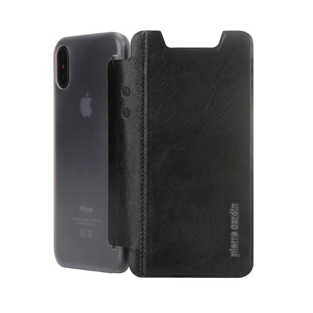 Pierre Cardin Pierre Cardin book case for Apple iPhone X - Black (8719273140789) Pierre Cardin Pierre Cardin book case for Apple iPhone X - Black (8719273140789)