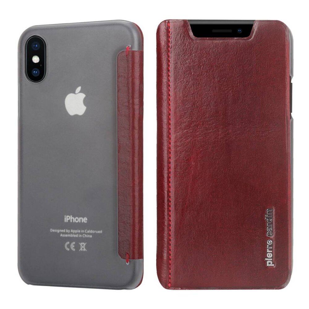 Pierre Cardin Pierre Cardin book case for Apple iPhone X - Red (8719273140796) Pierre Cardin Pierre Cardin book case for Apple iPhone X - Red (8719273140796)