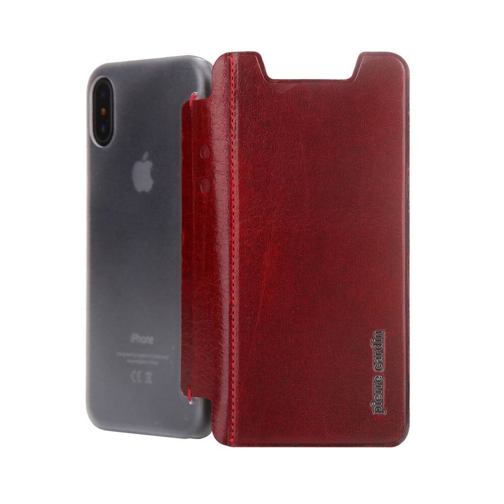Pierre Cardin Pierre Cardin Housse pour Apple iPhone X - Rouge (8719273140796) Pierre Cardin Pierre Cardin Housse pour Apple iPhone X - Rouge (8719273140796)