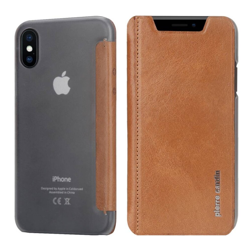 Pierre Cardin Pierre Cardin Book-Case für Apple iPhone X - Khaki (8719273140802) Pierre Cardin Pierre Cardin Book-Case für Apple iPhone X - Khaki (8719273140802)