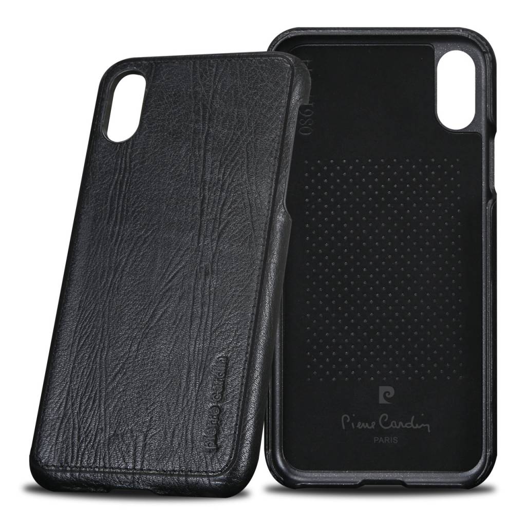 Pierre Cardin Pierre Cardin Apple iPhone X-Xs Backcover - Zwart, foto 4 van 6