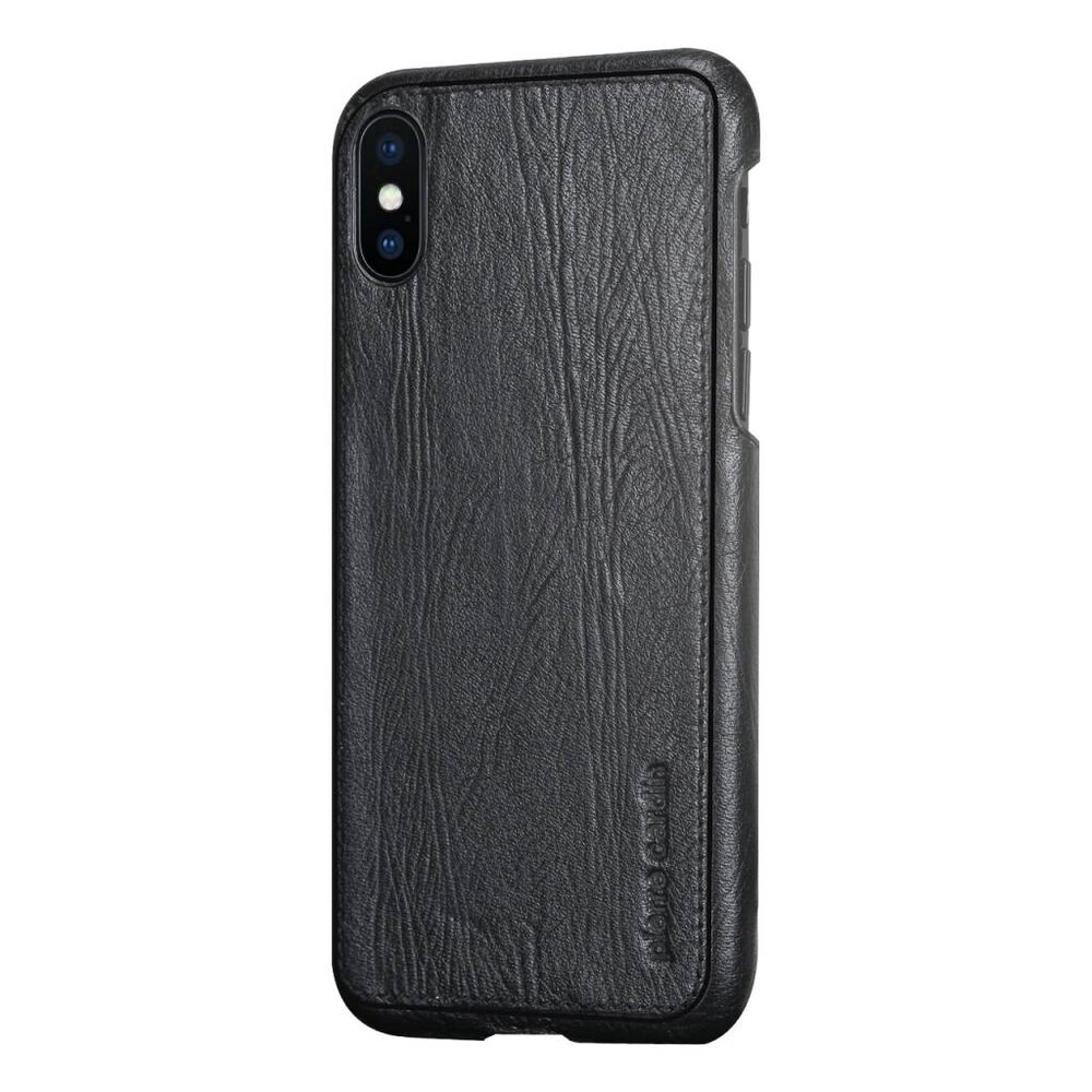 Pierre Cardin Pierre Cardin silicon back cover for Apple iPhone X - Black (8719273140673)