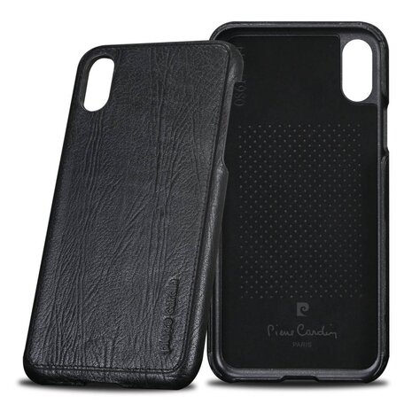 Pierre Cardin Pierre Cardin silicon coque pour Apple iPhone X - Noir (8719273140673)