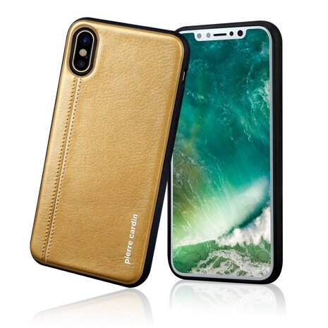 Pierre Cardin Pierre Cardin silicon back cover for Apple iPhone X - Yellow (8719273140833)