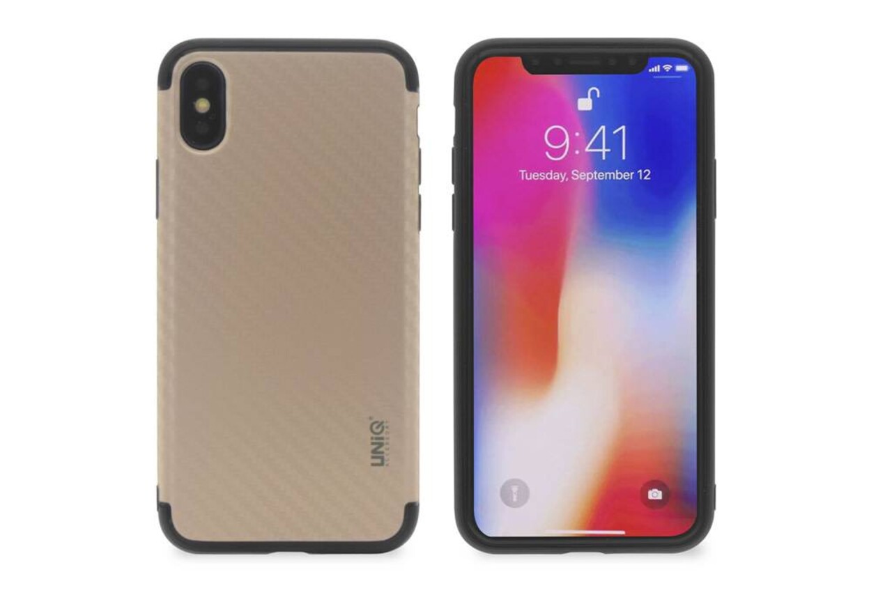 UNIQ Accessory Silicone case for Apple iPhone X - Gold (8719273252314)