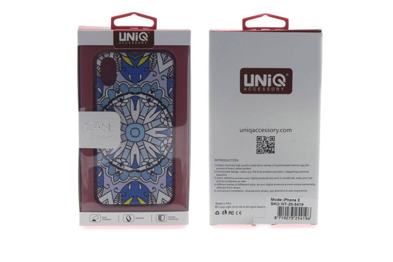 Silicone case for Apple iPhone X - Print (8719273254196)