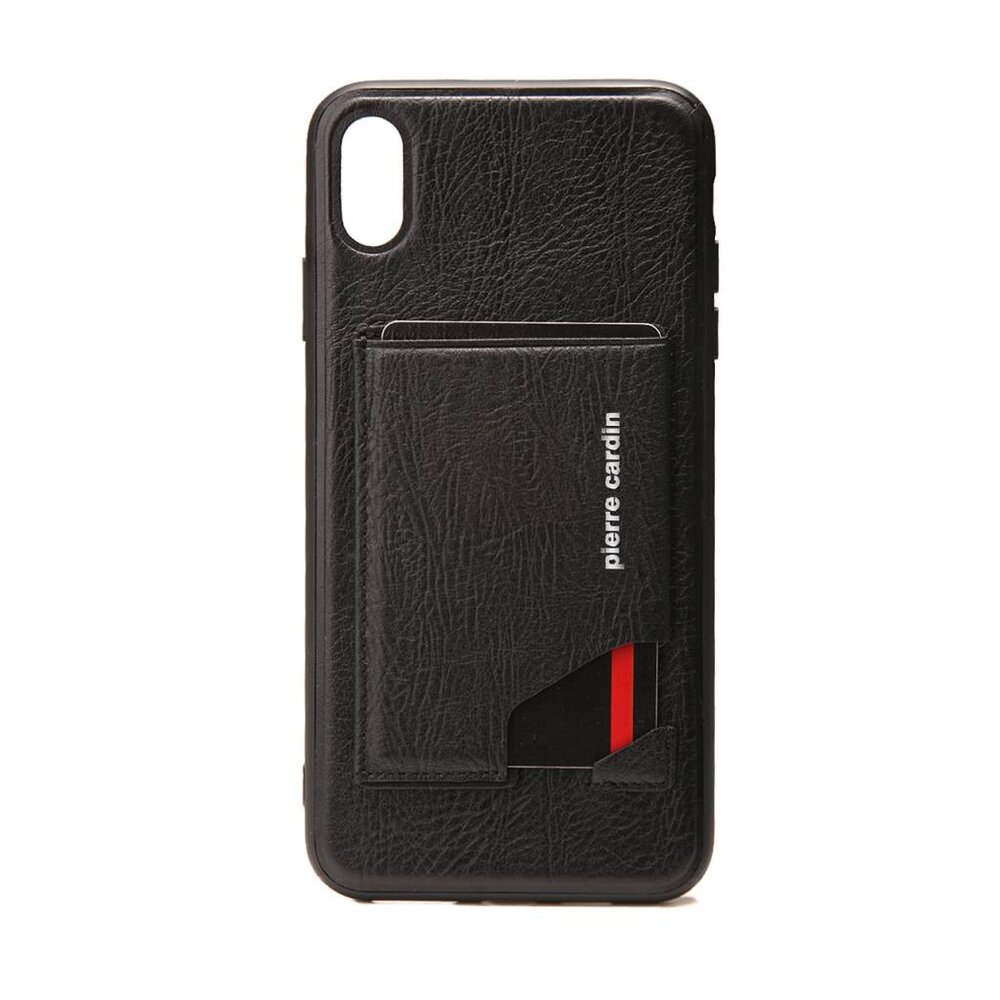 Pierre Cardin Pierre Cardin Backcover voor de Apple iPhone Xs Max - Zwart Pierre Cardin Pierre Cardin Backcover voor de Apple iPhone Xs Max - Zwart