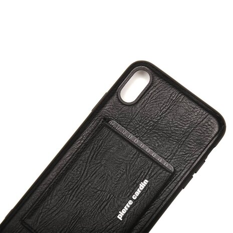 Pierre Cardin Pierre Cardin Backcover voor de Apple iPhone Xs Max - Zwart Pierre Cardin Pierre Cardin Backcover voor de Apple iPhone Xs Max - Zwart