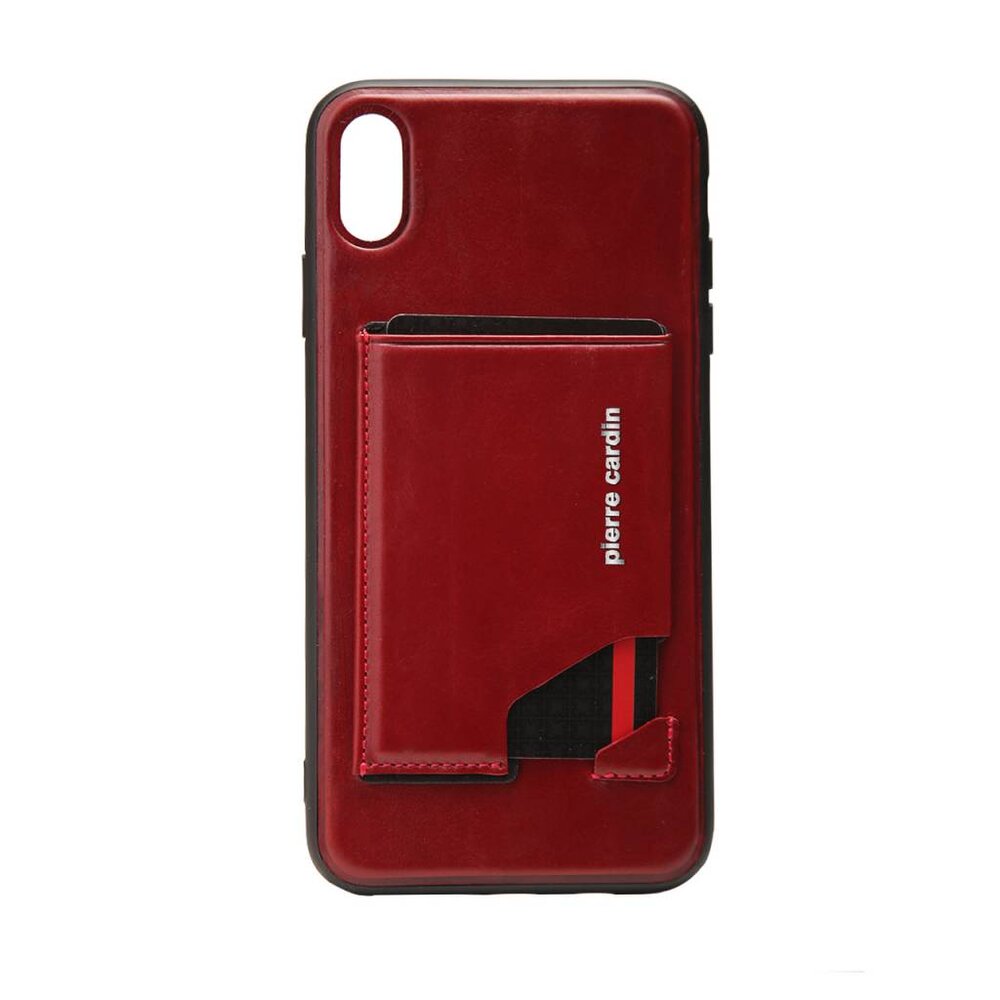 Pierre Cardin Pierre Cardin silicon coque pour iPhone Xs Max - Rouge (8719273277942)
