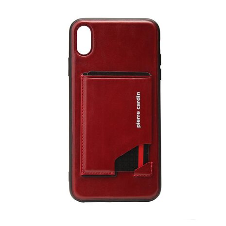 Pierre Cardin Pierre Cardin silicon coque pour iPhone Xs Max - Rouge (8719273277942)