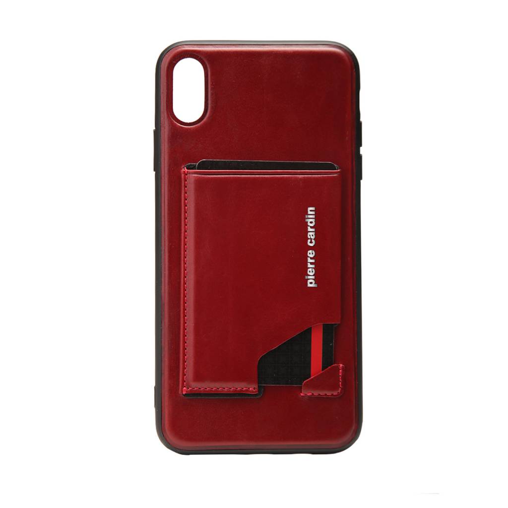 Pierre Cardin Pierre Cardin Backcover voor de Apple iPhone Xs Max - Rood, foto 6 van 6