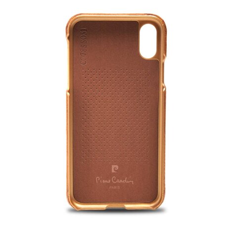 Pierre Cardin Pierre Cardin silicon coque pour iPhone Xs Max - Marron (8719273278000)