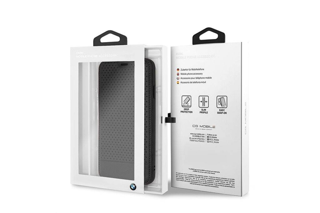 BMW BMW silicon back cover for iPhone Xs Max - Black (3700740434826)