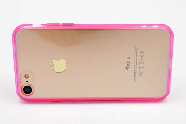 Silikonhülle Siliconen Zijkantjes Pink - Apple  iPhone 7/8 (8719273229828)