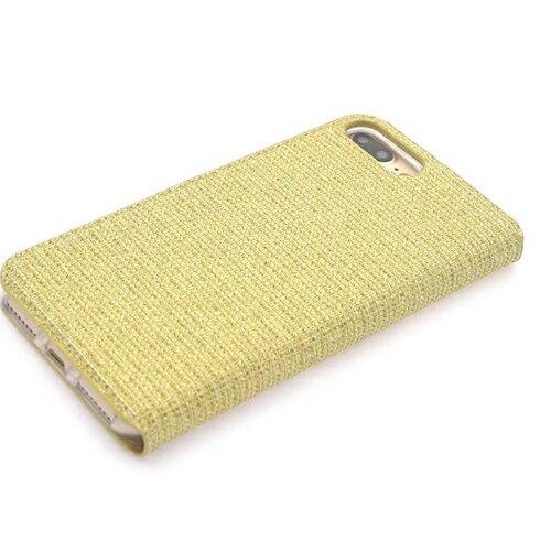 iPhone 7 Plus- iPhone 8 Plus Book Case hoesje - Goud - Pasjeshouder - Magneetsluiting