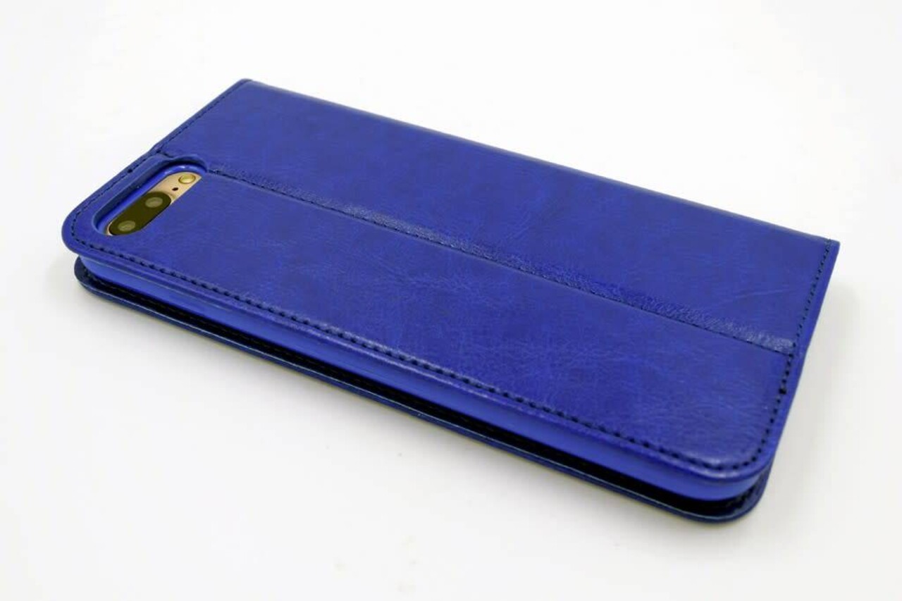 Apple iPhone 7 Plus; iPhone 8 Plus Kartenhalter Blau Book-Case hul -Magnetverschluss - Kunststof;TPU Apple iPhone 7 Plus; iPhone 8 Plus Kartenhalter Blau Book-Case hul -Magnetverschluss - Kunststof;TPU