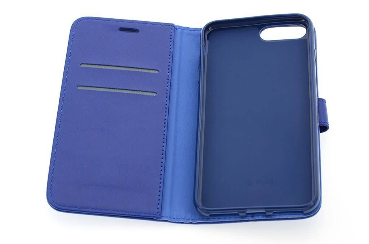 Blauw hoesje voor de iPhone 7-8 Plus - Book Case - Pasjeshouder - Magneetsluiting Blauw hoesje voor de iPhone 7-8 Plus - Book Case - Pasjeshouder - Magneetsluiting