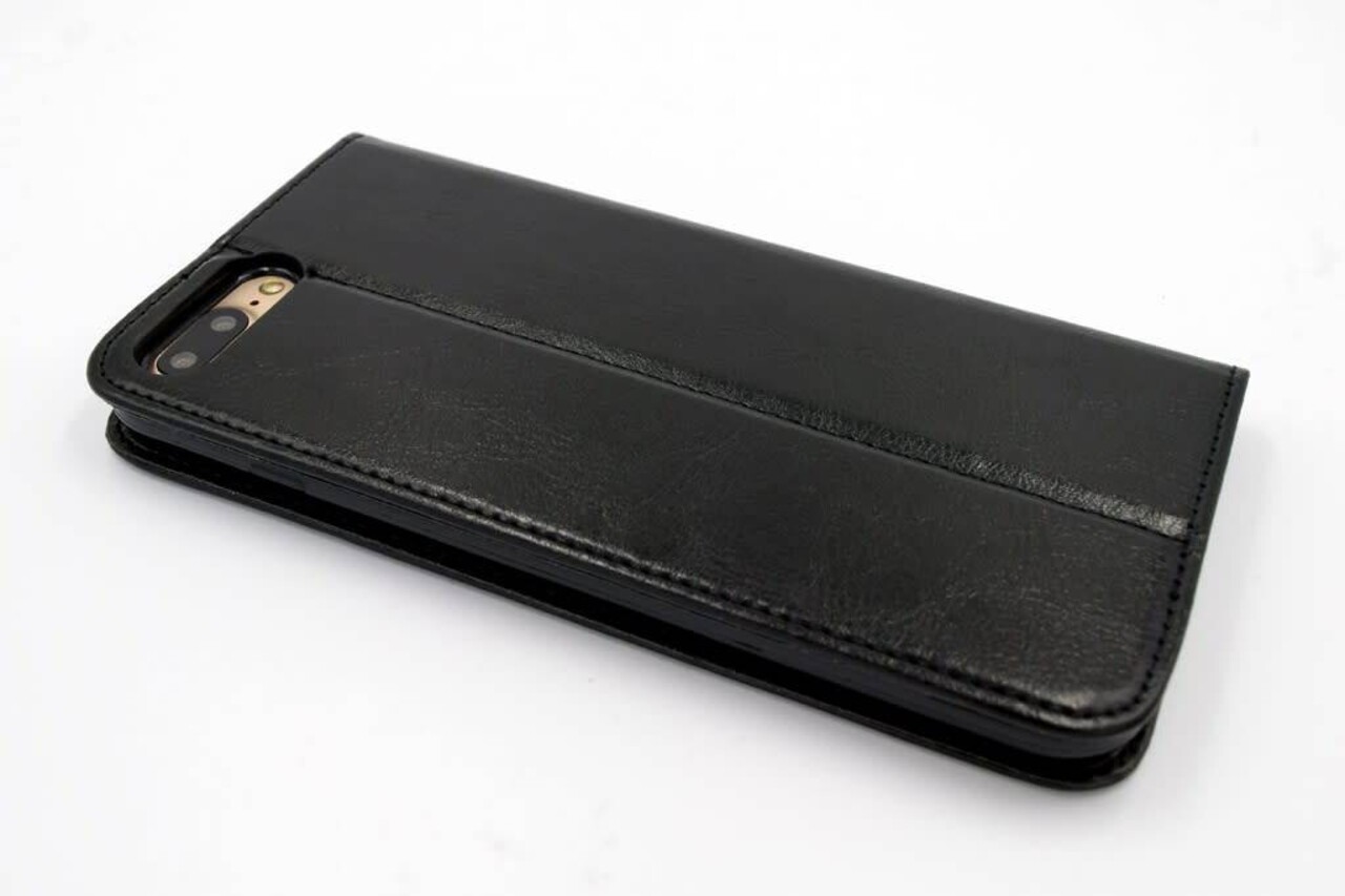 Apple iPhone 7 Plus; iPhone 8 Plus Titulaire de la carte Noir Book type housse - Fermeture magnétique Apple iPhone 7 Plus; iPhone 8 Plus Titulaire de la carte Noir Book type housse - Fermeture magnétique