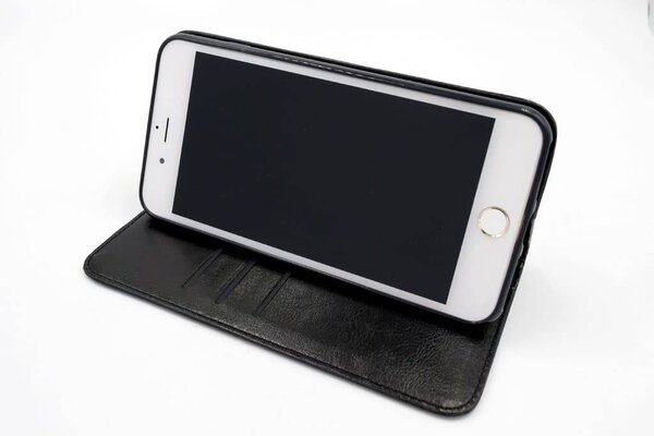 Apple iPhone 7 Plus; iPhone 8 Plus Titulaire de la carte Noir Book type housse - Fermeture magnétique Apple iPhone 7 Plus; iPhone 8 Plus Titulaire de la carte Noir Book type housse - Fermeture magnétique