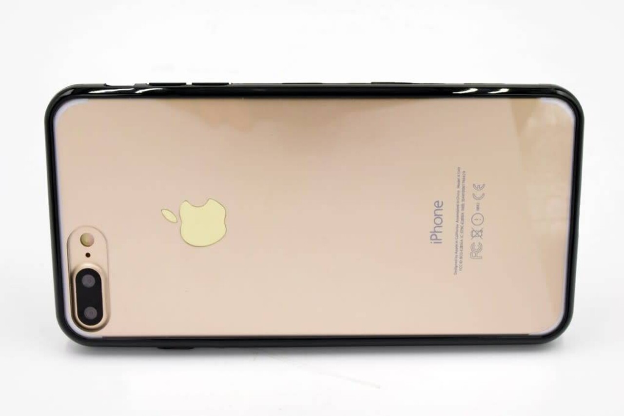 Backcover hoesje voor Apple iPhone 7 -8 Plus Zijkanten Zwart Backcover hoesje voor Apple iPhone 7 -8 Plus Zijkanten Zwart