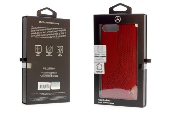 Mercedes-Benz Mercedes-Benz Coque NEW BOW II pour iPhone 8 Plus - Rouge (3700740418024) Mercedes-Benz Mercedes-Benz Coque NEW BOW II pour iPhone 8 Plus - Rouge (3700740418024)