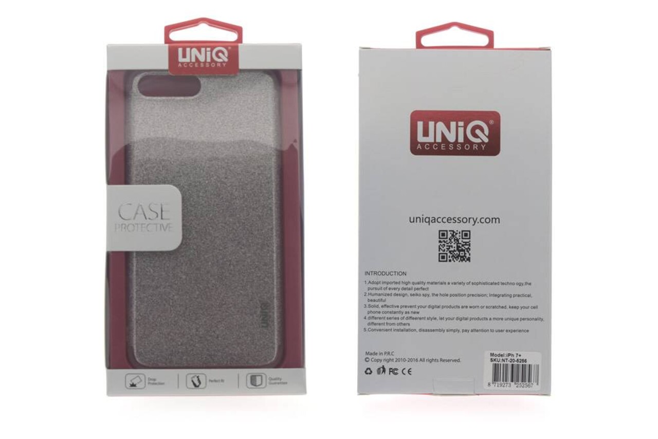 Silicone case for Apple iPhone 7/8 Plus - Silver (8719273252567)