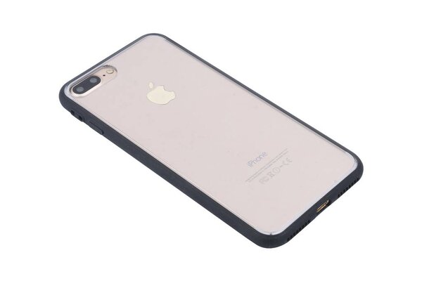 Silicone case for iPhone 7/8 Plus - Black (8719273276457)