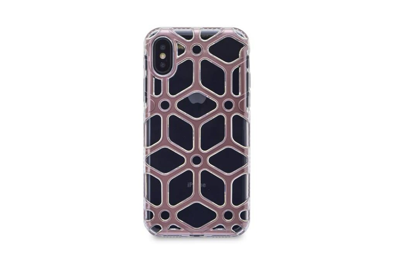 Silicone case for Apple iPhone X - Rose Gold (8719273267783)