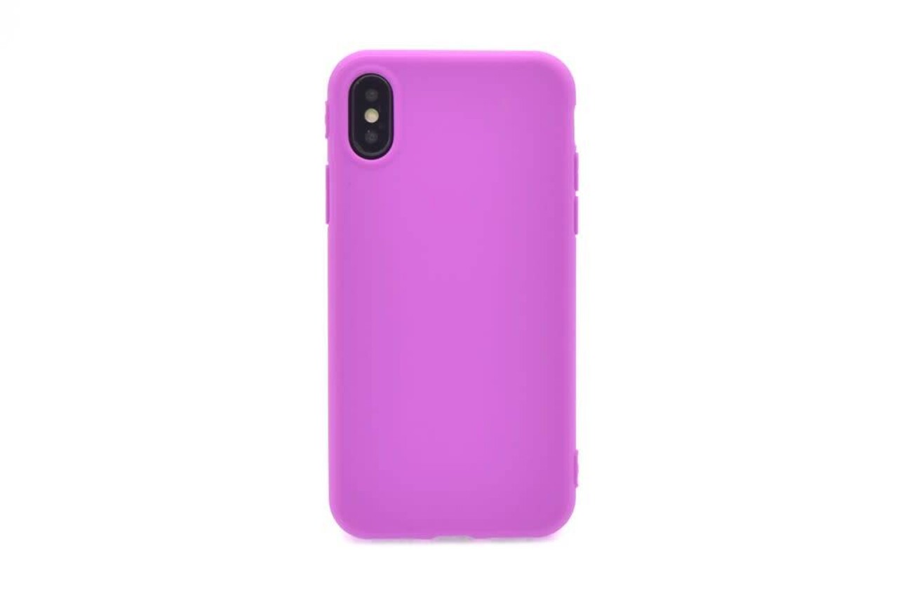 Silicone case for iPhone X - Purple (8719273271278)