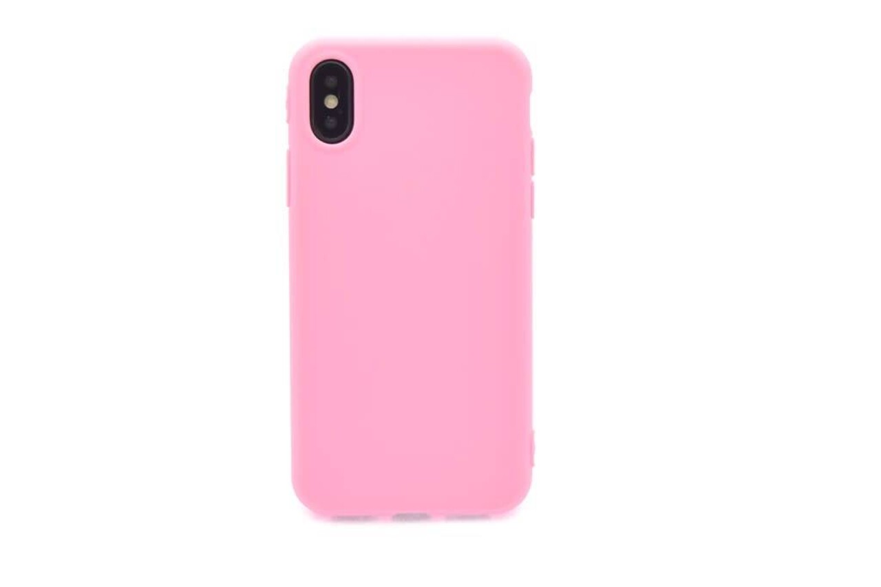 Silicone case for iPhone X - Pink (8719273271261)