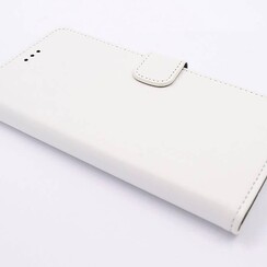 Huawei  P10 Kartenhalter Weiß Book-Case hul -Magnetverschluss - Kunststof;TPU