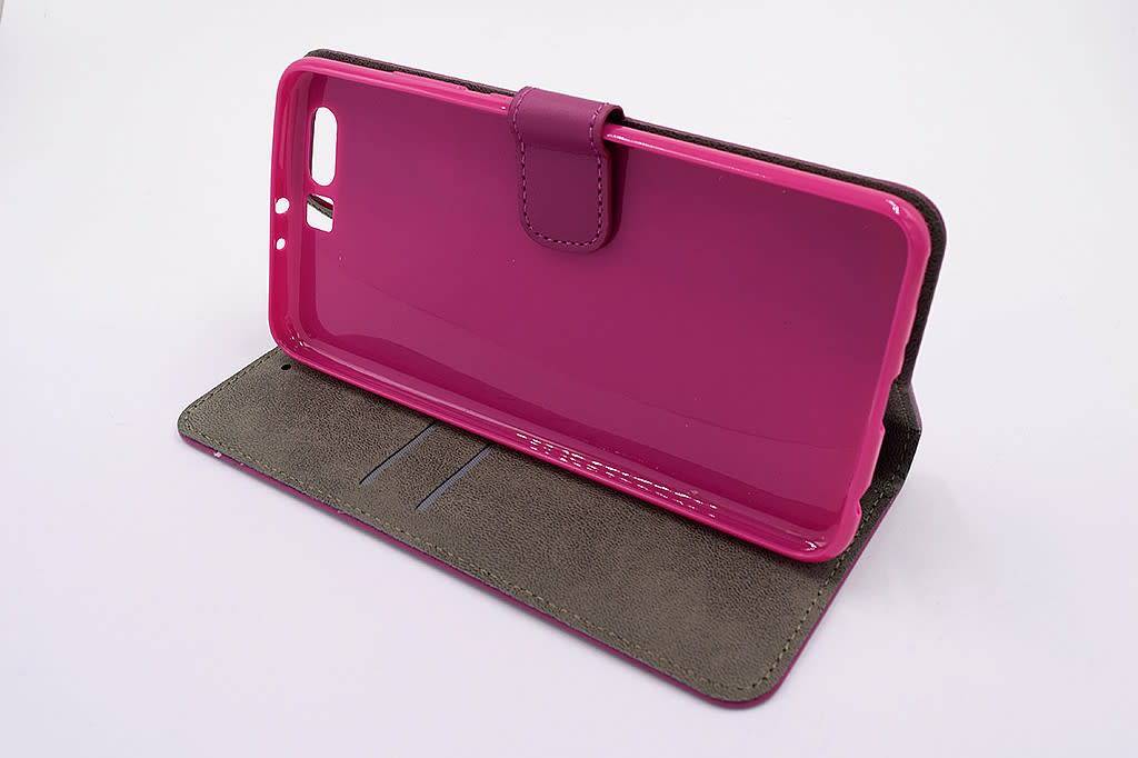 Roze hoesje Huawei P10 - Book Case - Pasjeshouder - Magneetsluiting, foto 3 van 5