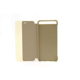 Huawei  P10 Kartenhalter Gold Book-Case hul -Magnetverschluss - Kunststof;TPU