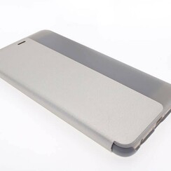 Huawei  P10 Plus Kartenhalter Silber Book-Case hul -Magnetverschluss - Kunststof;TPU
