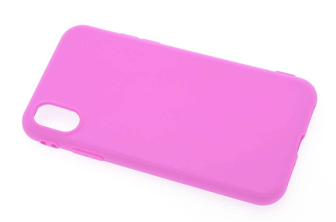 Silicone case Business for Apple iPhone X - Hot Pink (8719273252215)