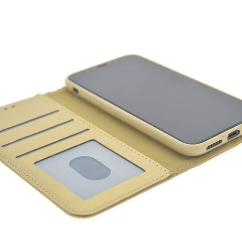 Goud hoesje voor iPhone X-Xs - Book Case - Pasjeshouder - Magneetsluiting