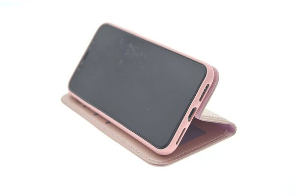 Apple iPhone X; iPhone Xs Titulaire de la carte Rose Book type housse - Fermeture magnétique Apple iPhone X; iPhone Xs Titulaire de la carte Rose Book type housse - Fermeture magnétique