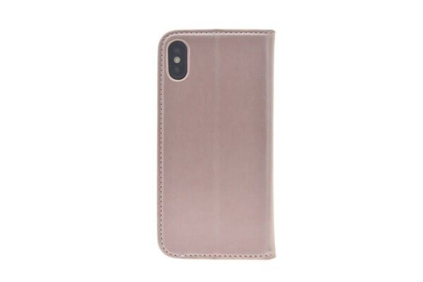 Roze hoesje voor iPhone X-Xs - Book Case - Pasjeshouder - Magneetsluiting Roze hoesje voor iPhone X-Xs - Book Case - Pasjeshouder - Magneetsluiting