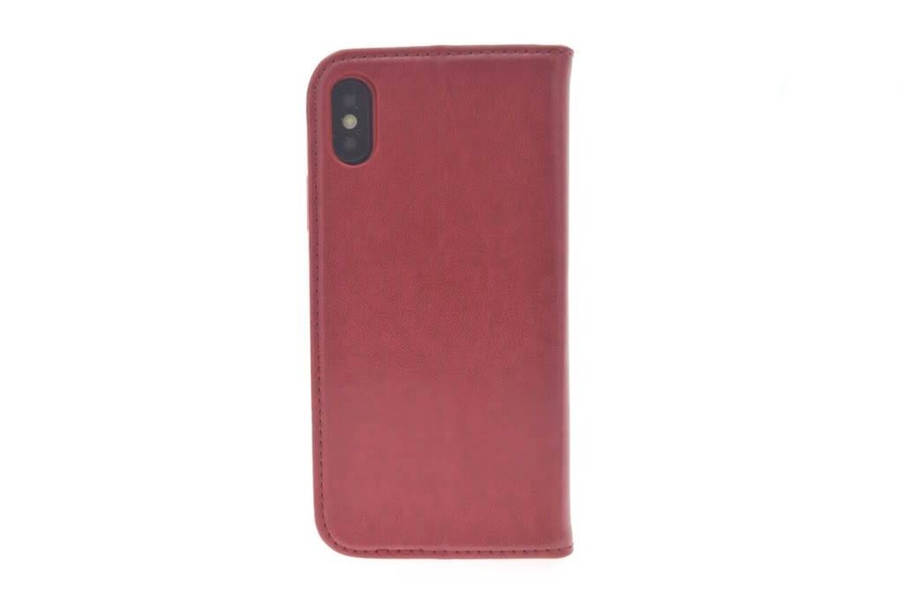 Apple iPhone X; iPhone Xs Card holder Red Book type case for iPhone X; iPhone Xs Magnetic closure Apple iPhone X; iPhone Xs Card holder Red Book type case for iPhone X; iPhone Xs Magnetic closure