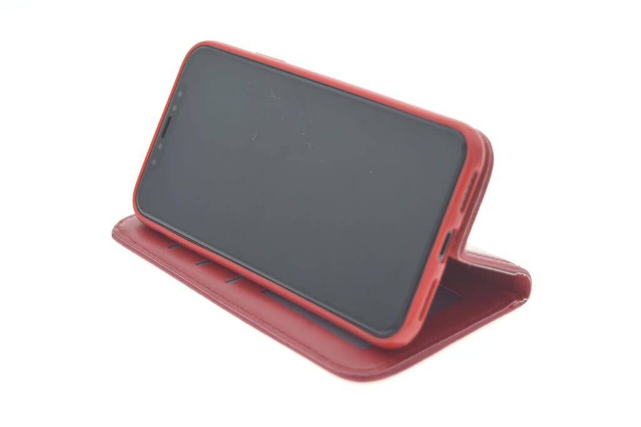 Rood hoesje voor iPhone X-Xs - Book Case - Pasjeshouder - Magneetsluiting Rood hoesje voor iPhone X-Xs - Book Case - Pasjeshouder - Magneetsluiting