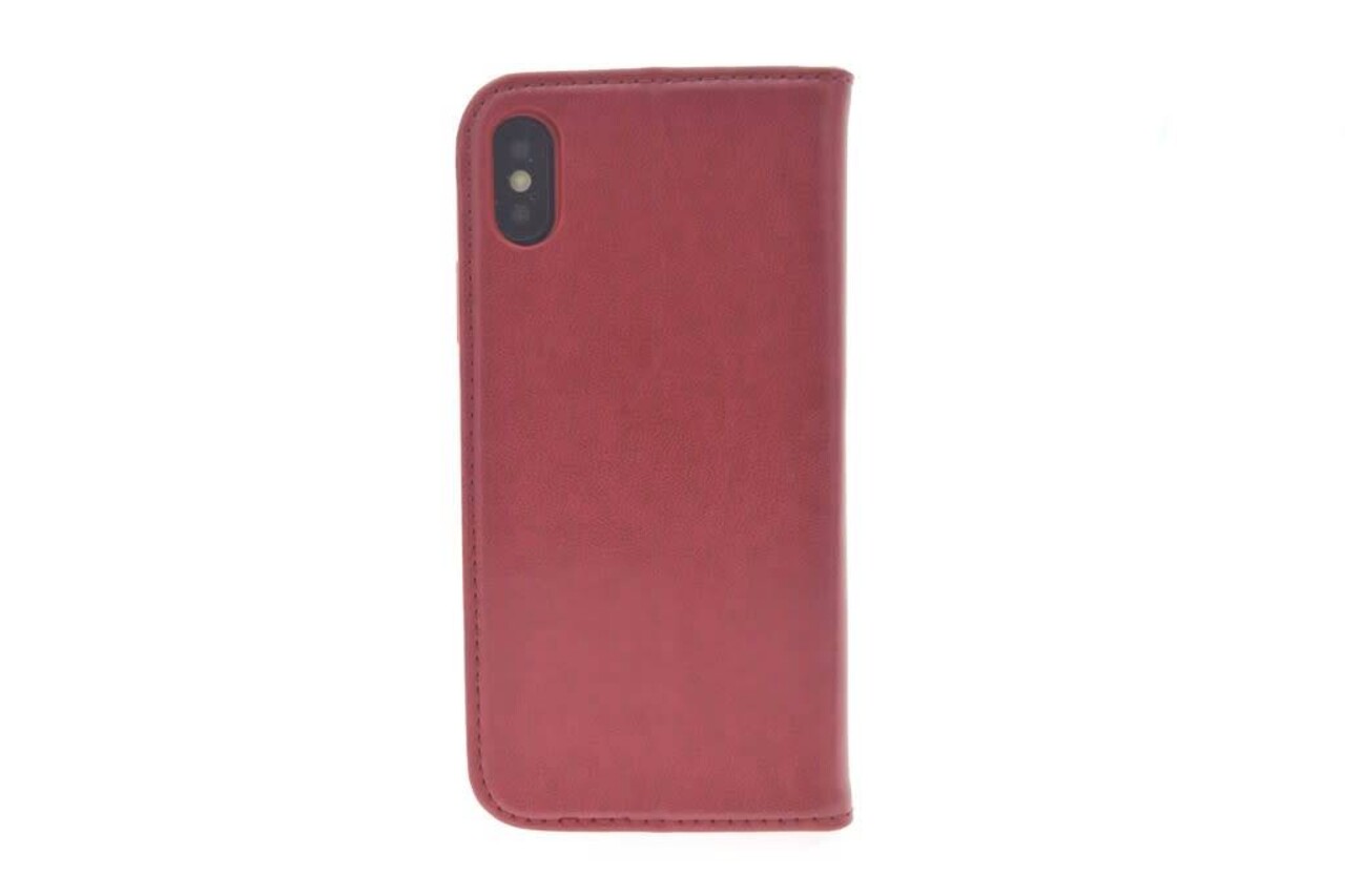 Rood hoesje voor iPhone X-Xs - Book Case - Pasjeshouder - Magneetsluiting Rood hoesje voor iPhone X-Xs - Book Case - Pasjeshouder - Magneetsluiting