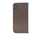 Bruin hoesje iPhone X-Xs - Book Case - Pasjeshouder - Magneetsluiting