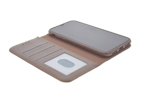 Apple iPhone X; iPhone Xs Card holder Brown Book type case for iPhone X; iPhone Xs Magnetic closure Apple iPhone X; iPhone Xs Card holder Brown Book type case for iPhone X; iPhone Xs Magnetic closure