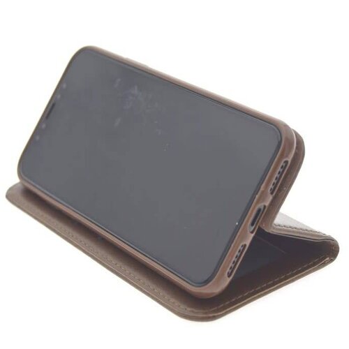 Bruin hoesje iPhone X-Xs - Book Case - Pasjeshouder - Magneetsluiting
